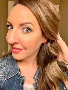 “Glad I Spotted You!” ~ Lady Bug Earrings