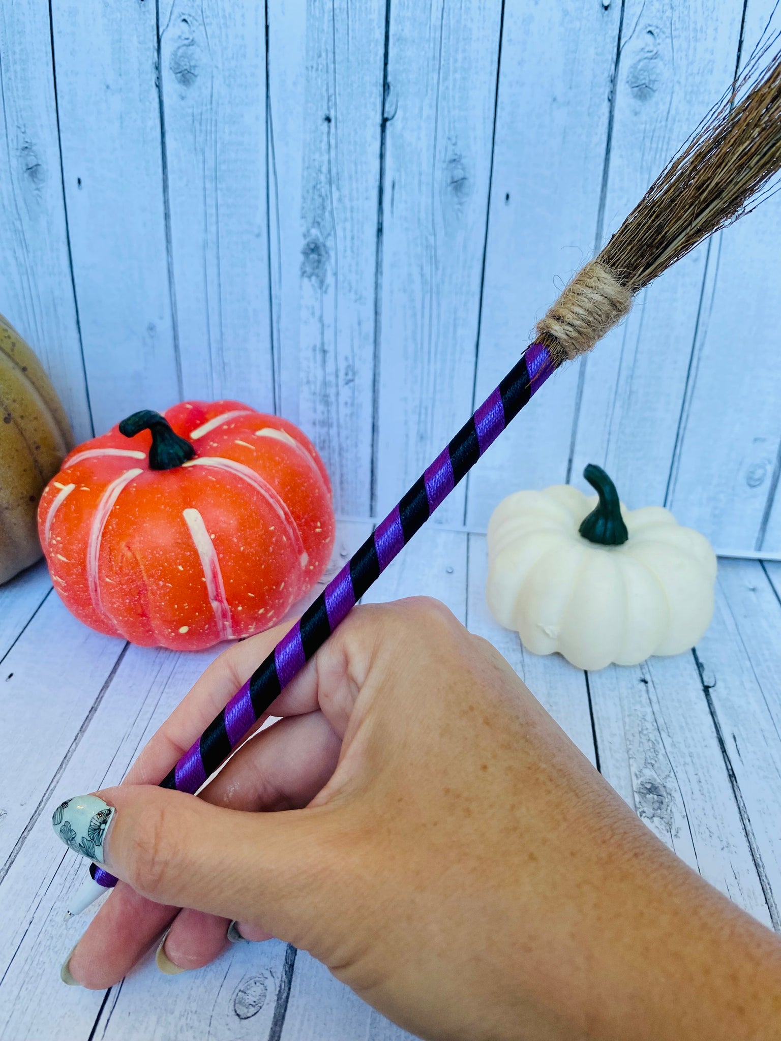 Personalized Witches' Broom Pens - 12 Pc.