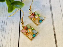 Load image into Gallery viewer, Vintage Mosaic Dangle earrings
