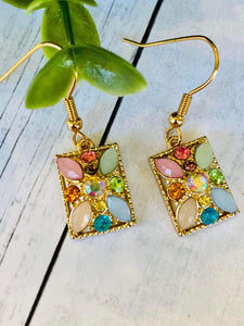 Vintage Mosaic Dangle earrings