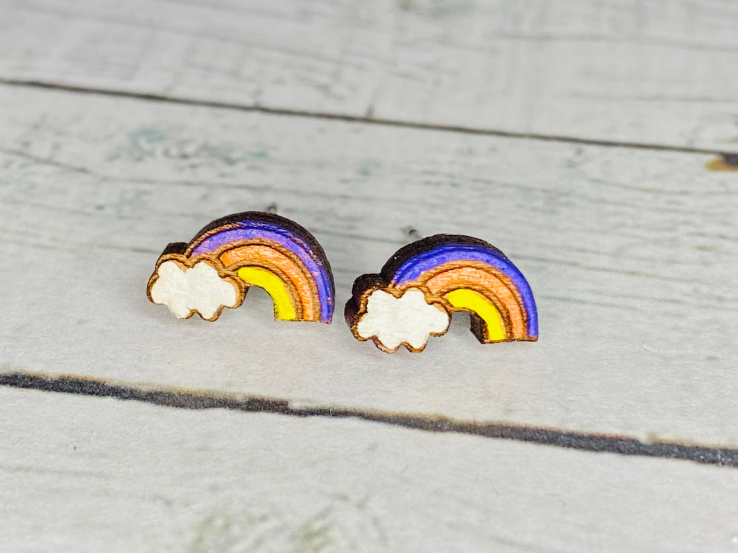 Hand Painted Wood Rainbows 🌈