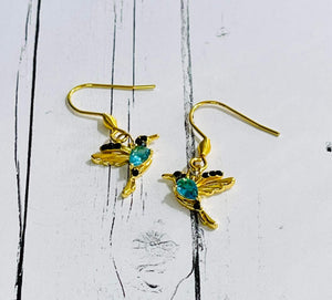 Aqua & Black Hummingbird Set - sold individually