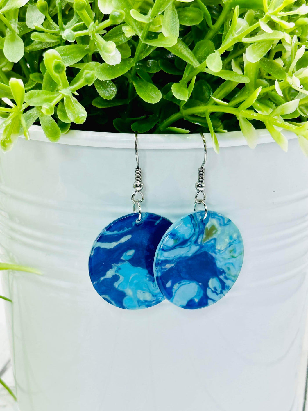Ocean Waves Acrylic Dangles