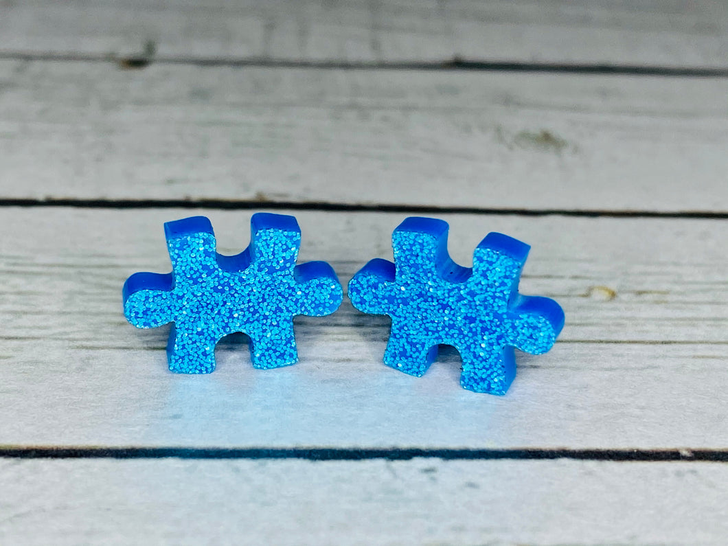 Autism Awareness Puzzle Piece Studs