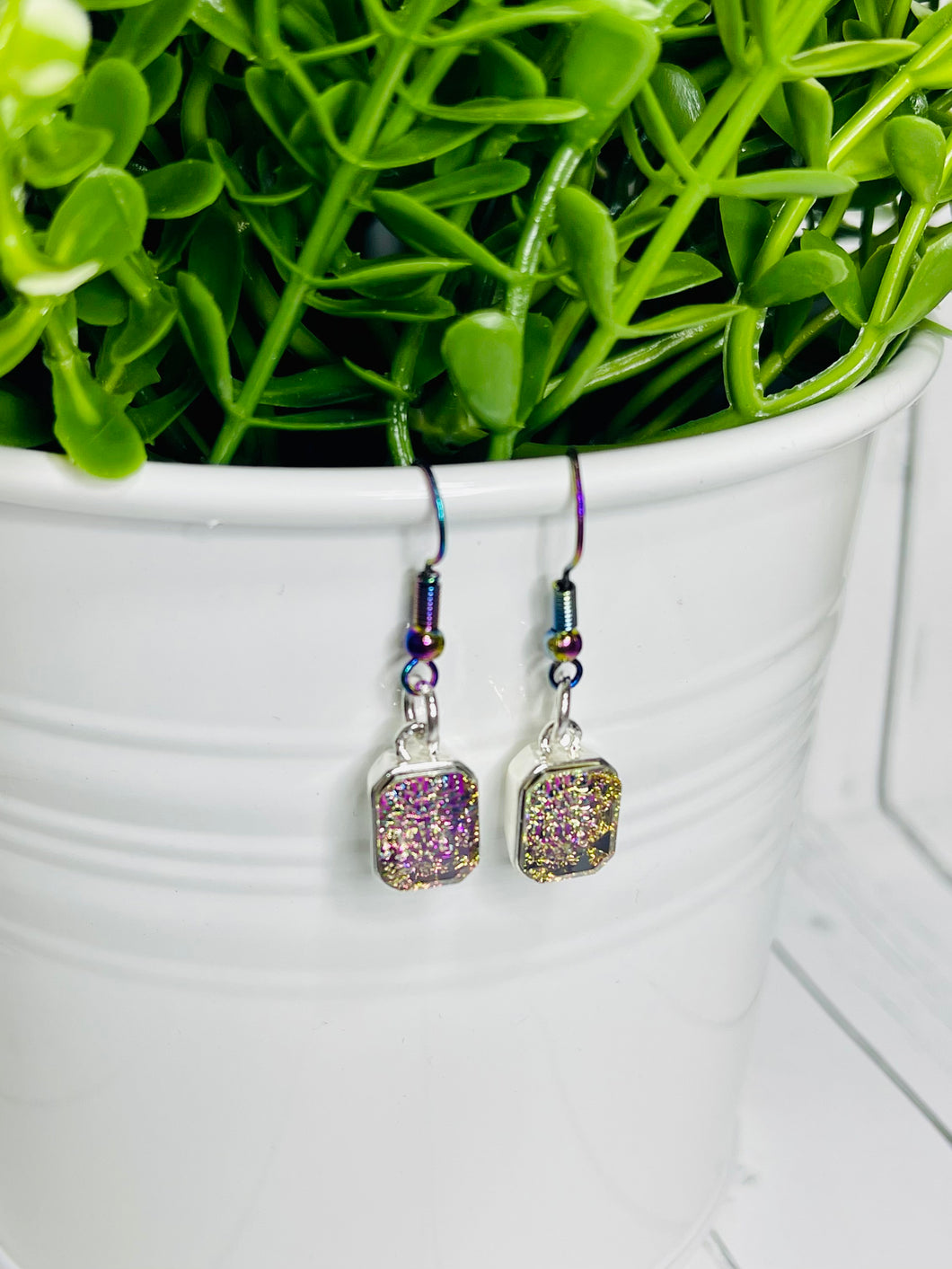 Rainbow Prism Crystal Dangles