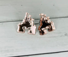 Load image into Gallery viewer, Mouse Castle Earrings 12mmX14mm Mirror Finish
