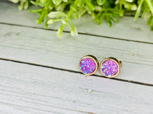 Load image into Gallery viewer, Grape My Day! 🍇 6mm Druzy Earrings

