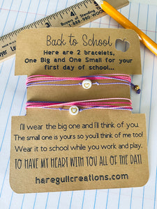 Adult/Child Back to School Bracelets