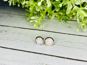 Diamond in the Rough Druzy 🌈 6mm Druzy Earrings