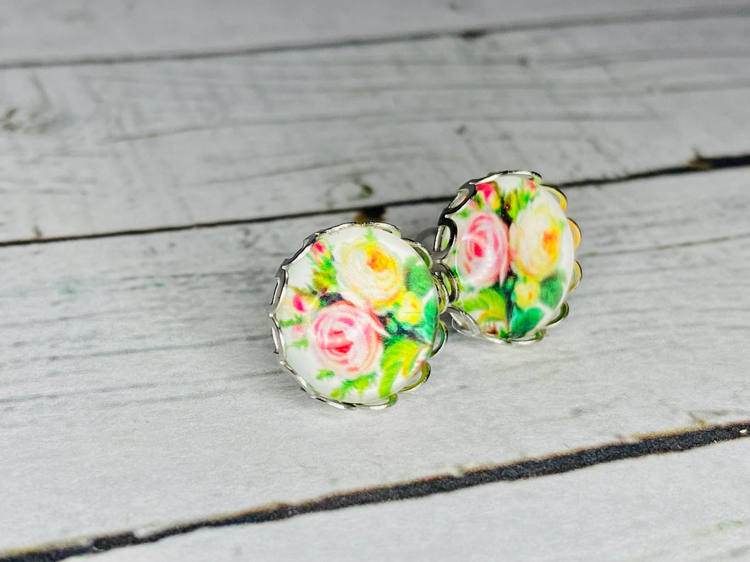 Bouquet of Roses studs