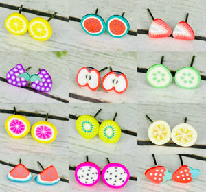 ‘Itty Bitty’ Fruit Earrings - 4-6mm