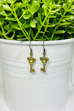 Load image into Gallery viewer, Lock N Key Mouse Earrings
