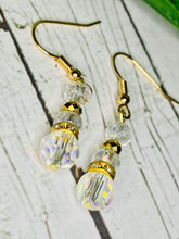 Load image into Gallery viewer, Golden Crystals Earrings

