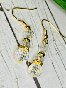 Golden Crystals Earrings