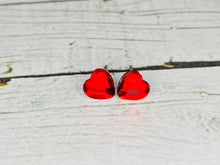 Load image into Gallery viewer, Little Red Rhinestone Hearts - 6mm

