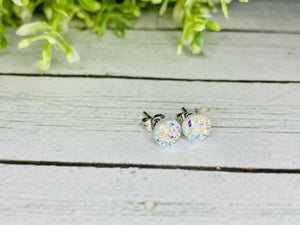 Diamond in the Rough Druzy 🌈 6mm Druzy Earrings