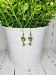 Lock N Key Mouse Earrings