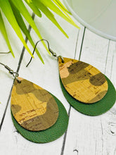 Load image into Gallery viewer, Army Green Camo Print  Dangles
