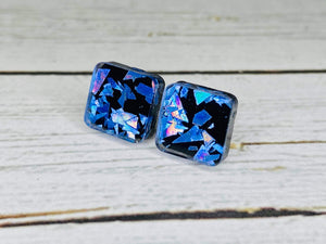 Radiant Squares cabochon Earrings