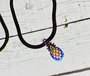 A Pineapple a Day 🍍- Rainbow Necklace