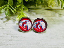 Load image into Gallery viewer, CLE Guardians 12mm Glass Globe Studs

