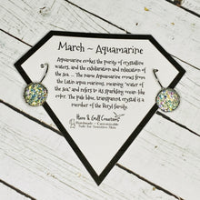 Load image into Gallery viewer, March Birthstone Earrings ~ Aquamarine
