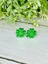 Load image into Gallery viewer, 4-H Leaf Earrings
