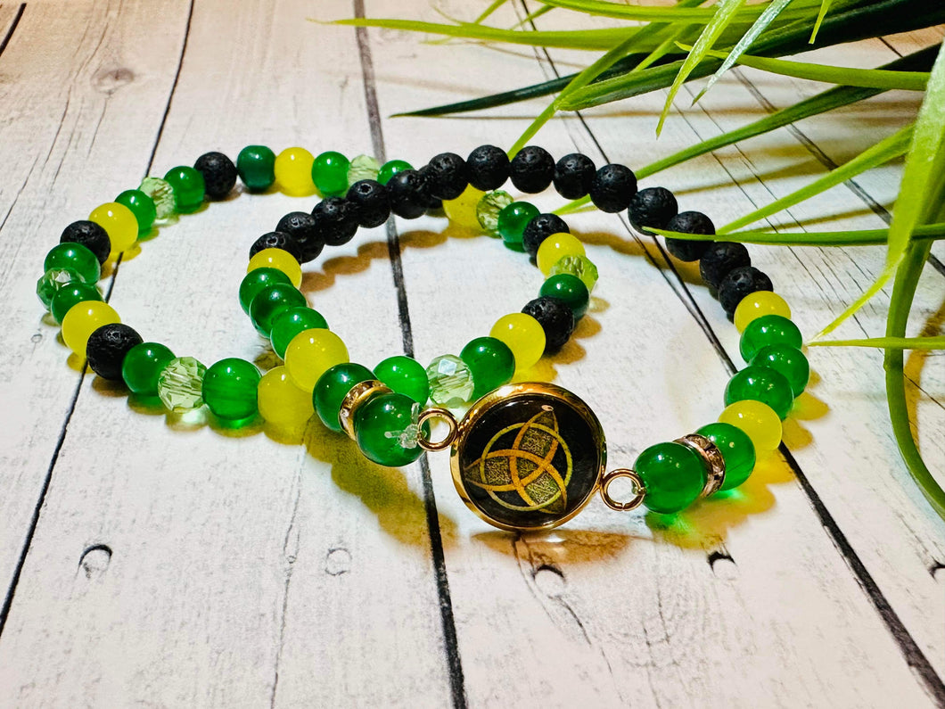 Celtic Knot Earrings & Bracelet Set