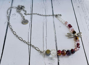 Metallic Mauve Dragon Fly Set - sold individually